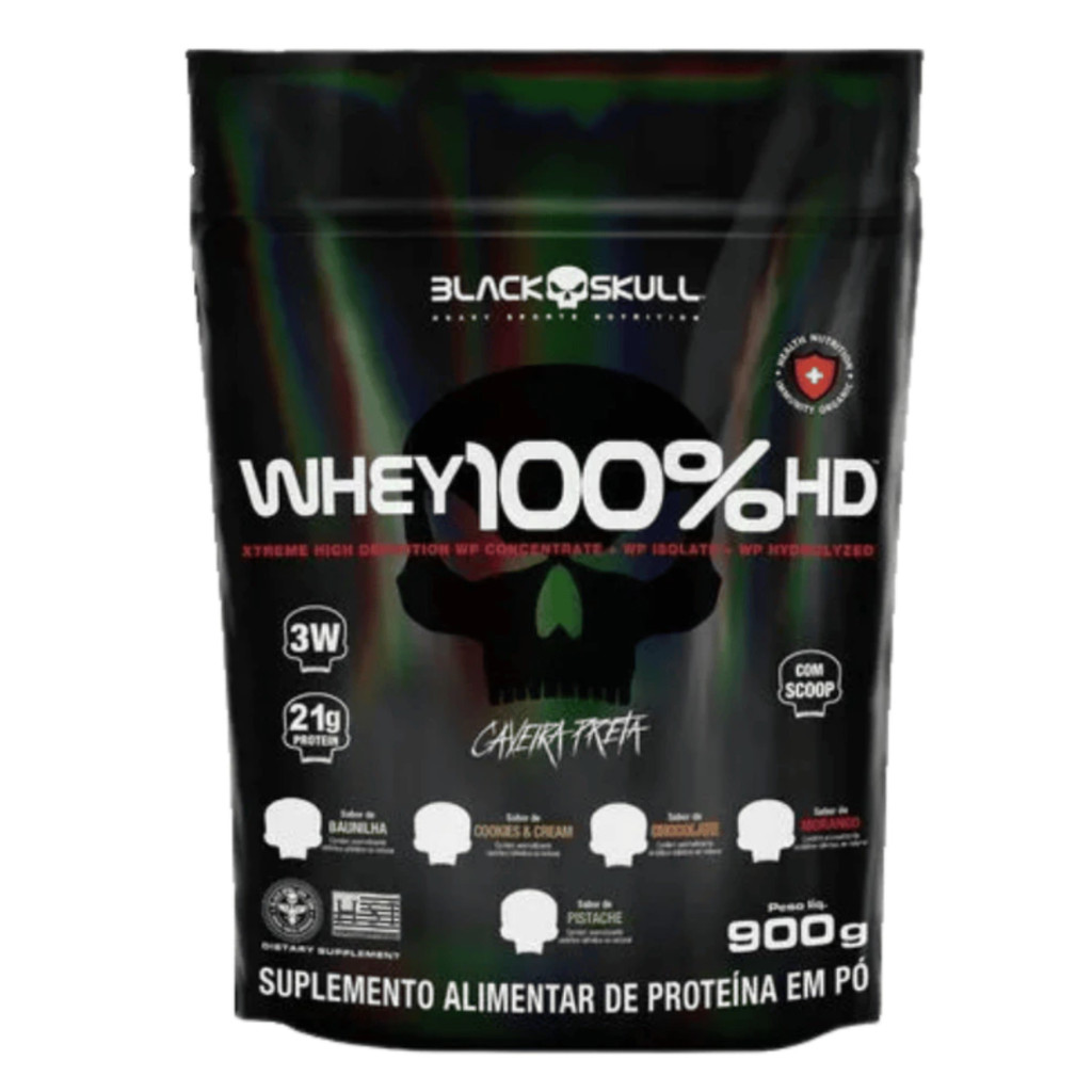 Whey Protein 100% HD Refil 900g - Blackskull