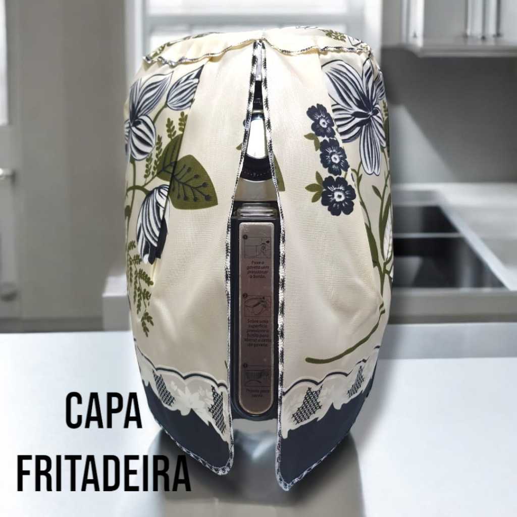 Capa Fritadeira Elétrica Air Fryer 3,5 A 5 Litros - CASA E DECORAÇÃO em Oferta na Shopee