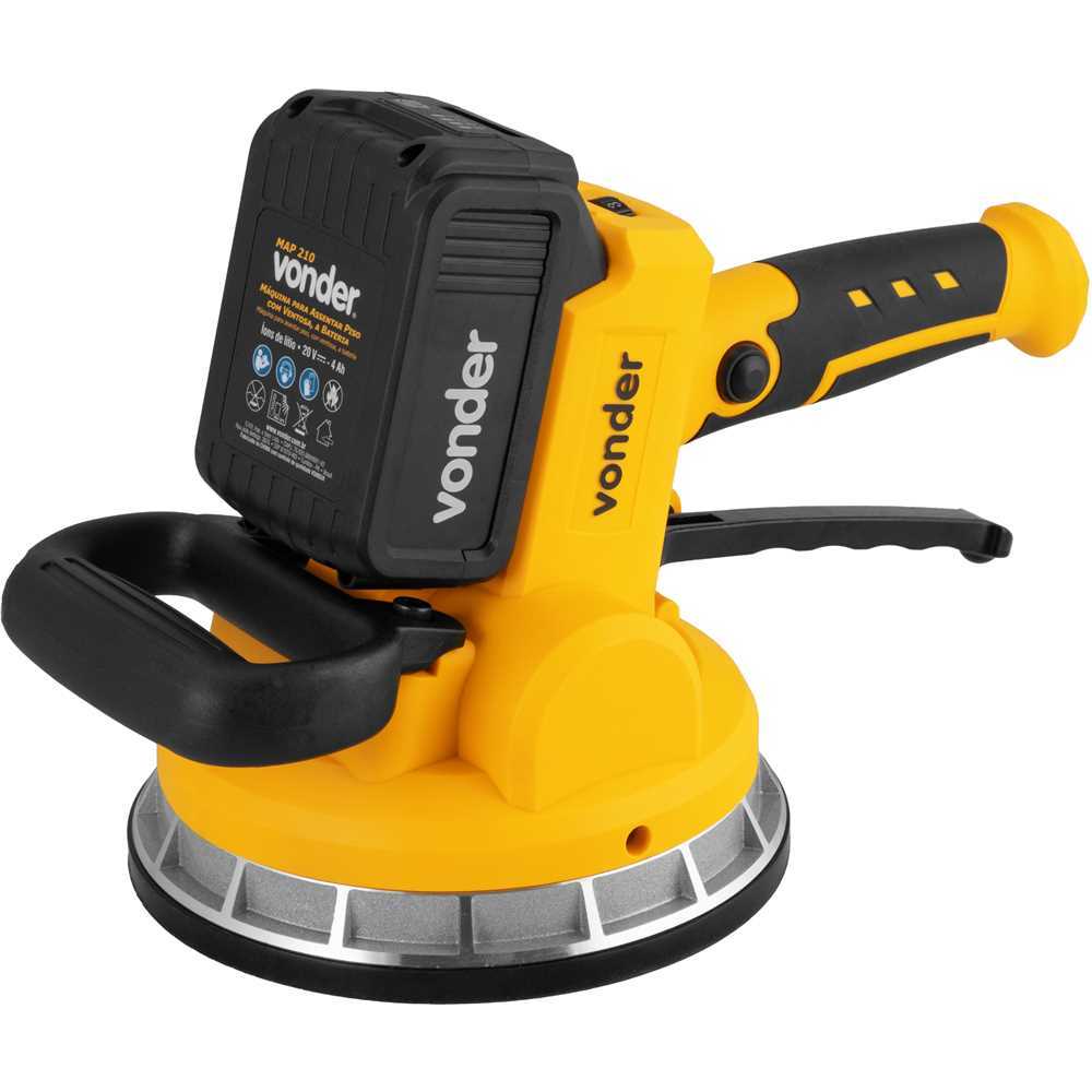 Máquina para Assentar Pisos Porcelanato À Bateria 20V Com Ventosa MAP210 Vonder em Oferta na Shopee