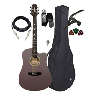 Violão Giannini Gdc-1 Ceq Eletroacústico + Acessórios Color em Oferta na Shopee