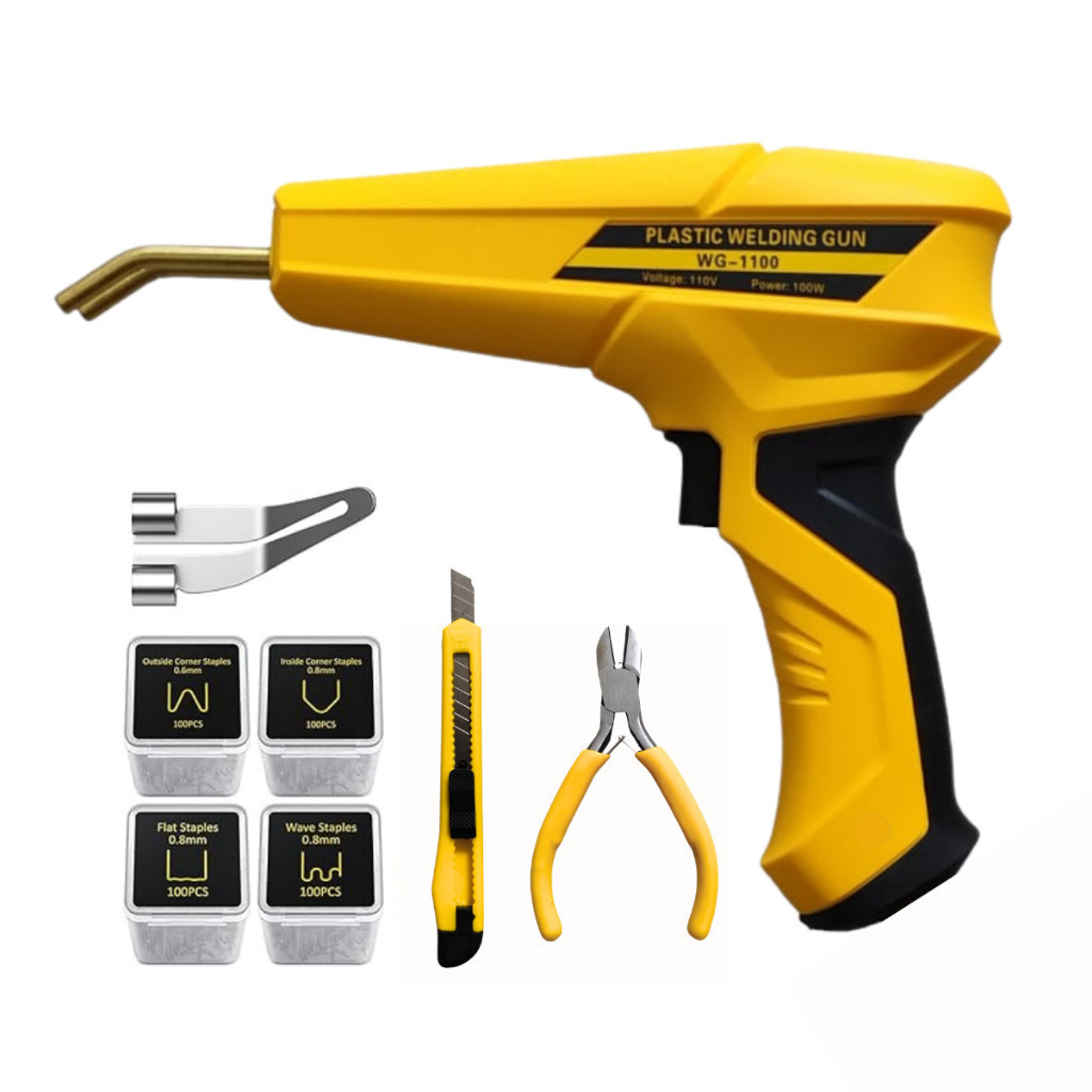 Pistola Soldadora de Plástico Soldador Solda Para-choques Reparor Soldar 100w