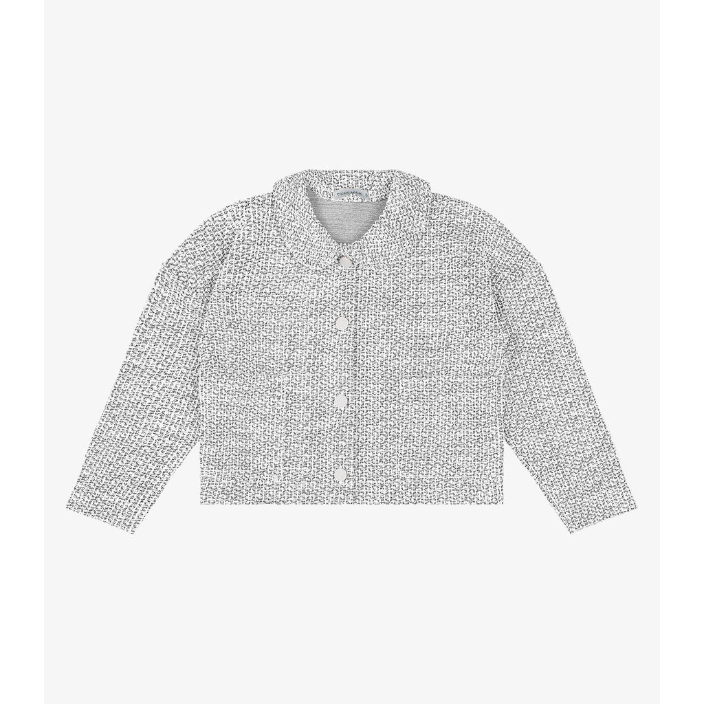 Casaco Infantil Tweed Shine Trick Nick Branco
