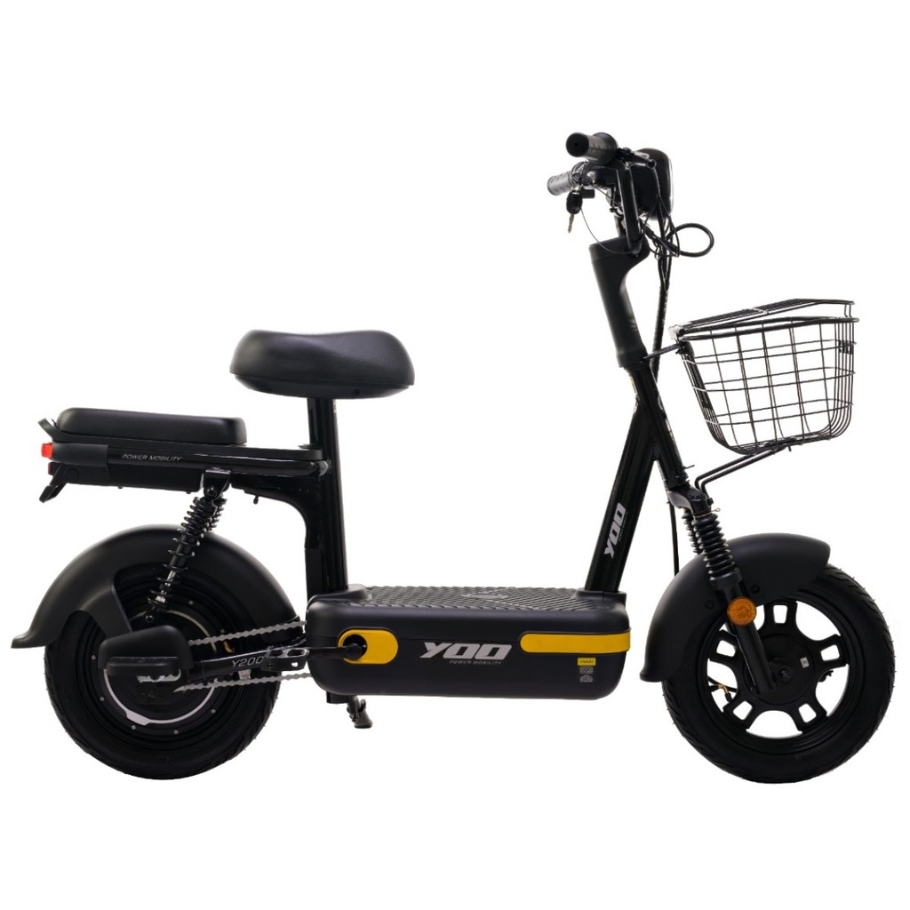 Bicicleta Elétrica Yoo Y-200 aro 14 Scooter 350w Farol Led em Oferta na Shopee