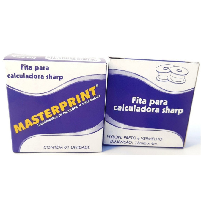 Fita Para Calculadora Sharp 13mmx4m Masterprint