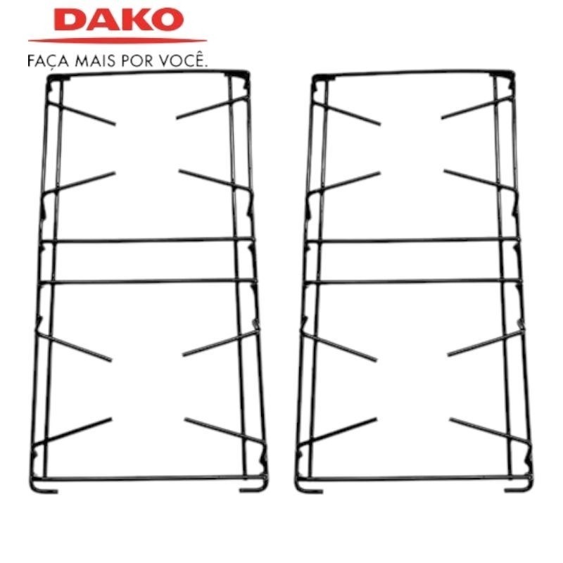 2 peças Grelhas Fogão Dako Civic Culinare Sem Pino 4 Bocas Compativel Trempe Grade Envio Rápido