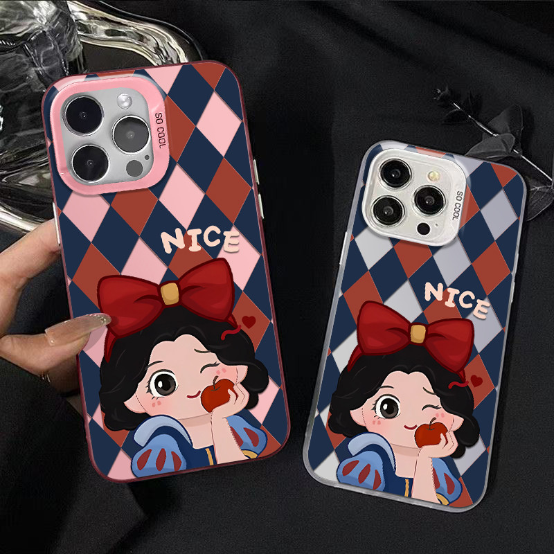 Capinha de celular Maçã e a Branca de Neve para iPhone xr xs 17 16 15 14 13 12 11 pro max 13 15 PRO 14 plus 16 E Capa