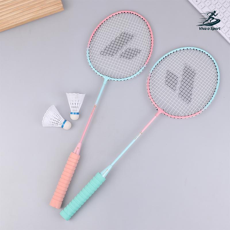 " Viva o Sport Liga De Ferro Badminton Raet Com 3 Shuttlecos De Nylon De Longa Duração E Bolsa De Transporte Conveniente