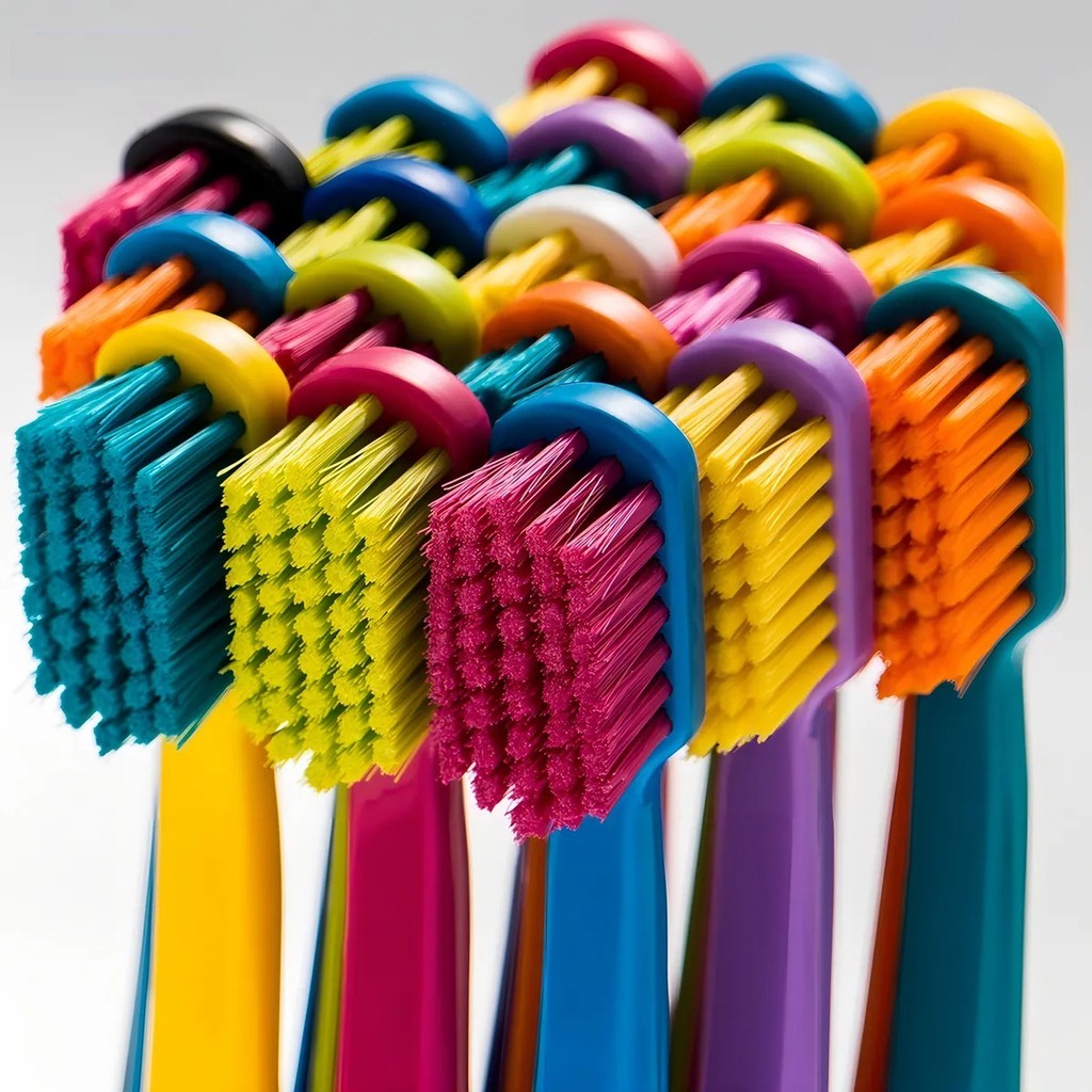 Pack 10 Peças Escovas Dental Extra Macias e Finas Cores Sortidas similiar Curaprox