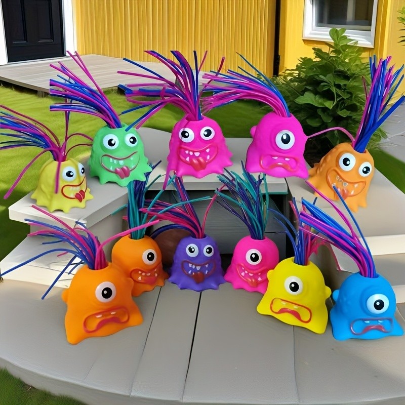1 unidade/4/5 brinquedos divertidos para pegadinhas, brinquedos para puxar podem fazer diferentes gritos, brinquedos ino