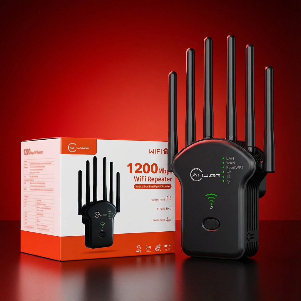 Repetidor Amplificador de Sinal WiFi 300Mbps 6 Antenas Roteador Extensor Access 
