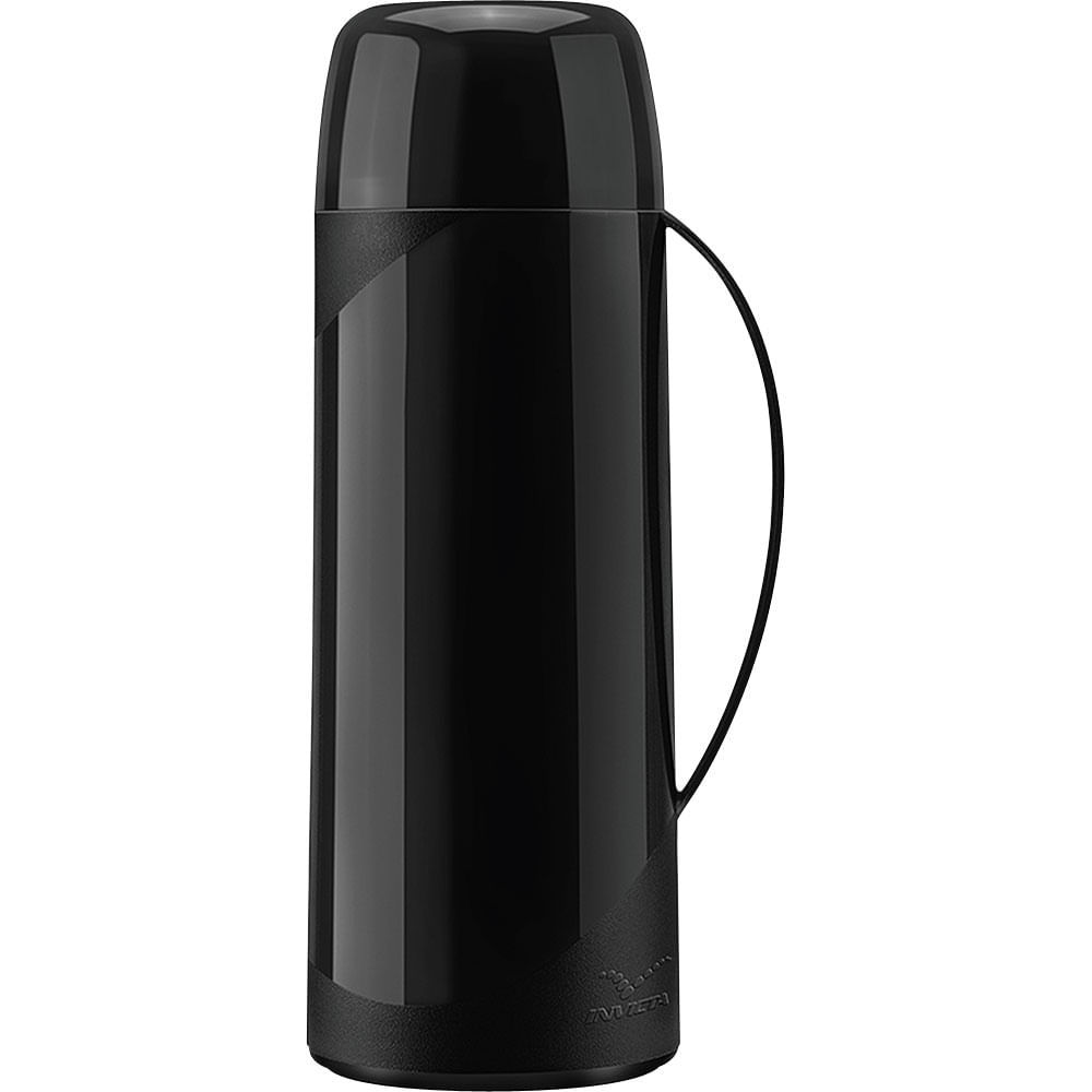 Garrafa Térmica de Rosca 1L Invicta Firenze Preta