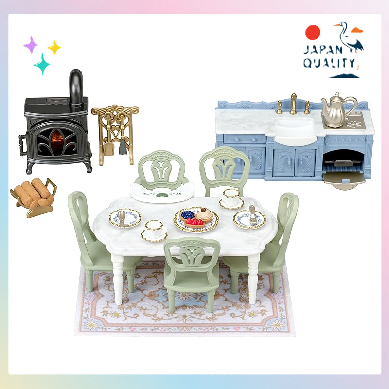 Sylvanian Families Dollhouse Figures, Furniture & Shop Playsets – EPOCH (ST Mark Certified, Ages 3+)