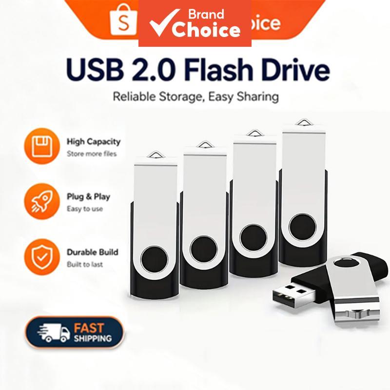 Pen drive USB portátil (5/PCS) 1 GB 2 GB 4 GB 8 GB 16 GB 32 GB 64 GB, pen drive à prova d'água compatível com PC,
