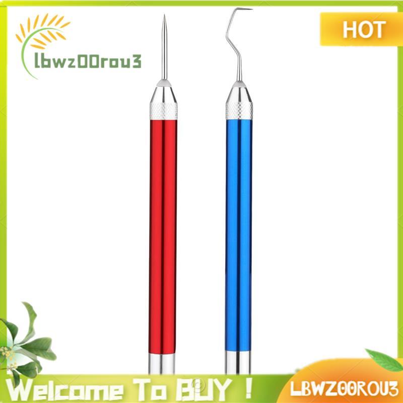 2 PCS LED Ferramentas De Capina Para Vinil Vermelho E Azul Alumínio + Aço Inoxidável Com 2 Ganchos Diferentes Ferramenta