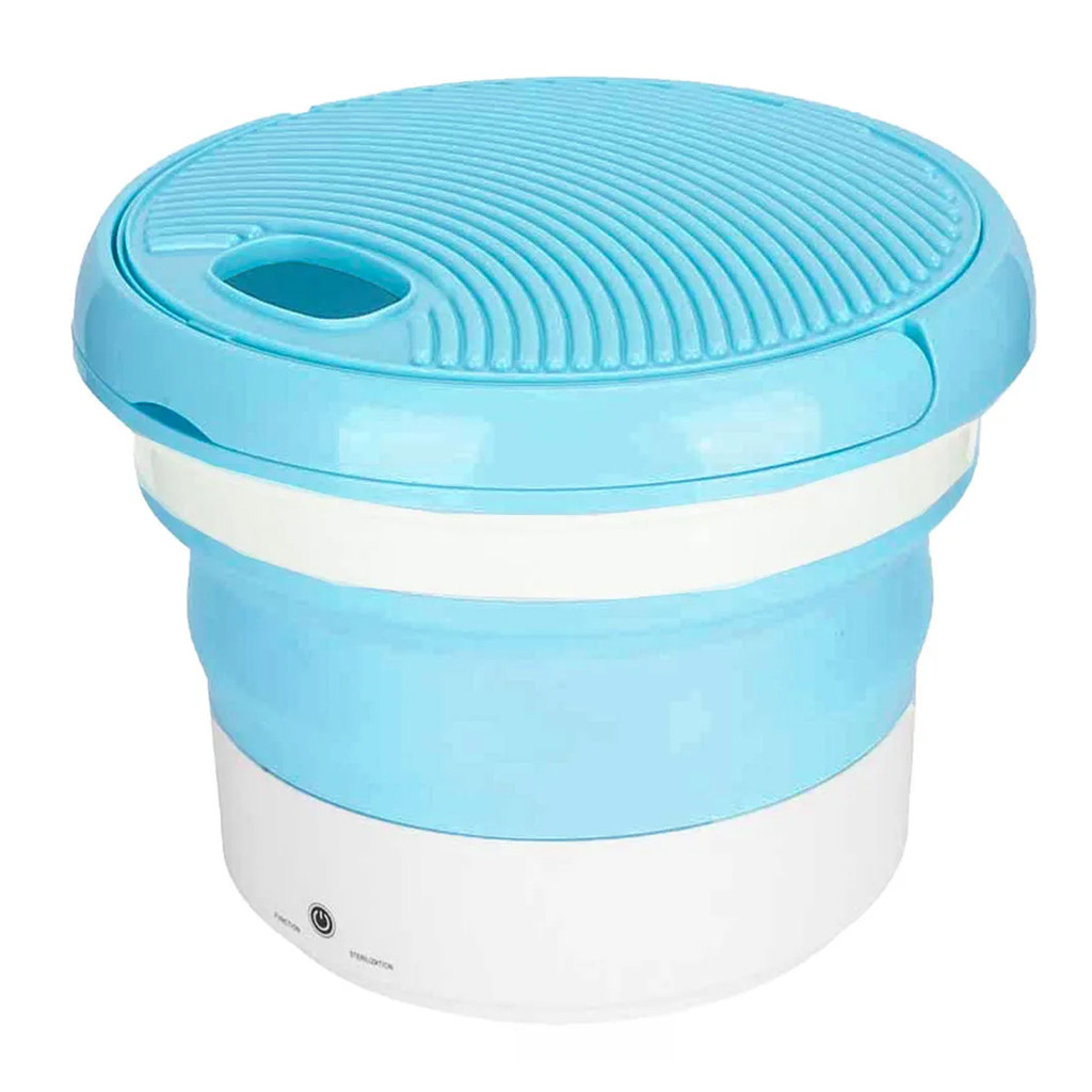 Mini Maquina Lavar Roupa Meia Lenço Retratil 7 Litros Tanquinho Dobravel Portatil Roupinha Bebe Viagem Limpeza