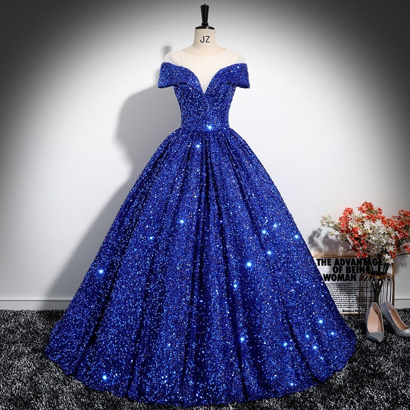 Vestido adulto, vestido de aniversário sem alças para mulheres, vestido tutu com lantejoulas, para apresentações