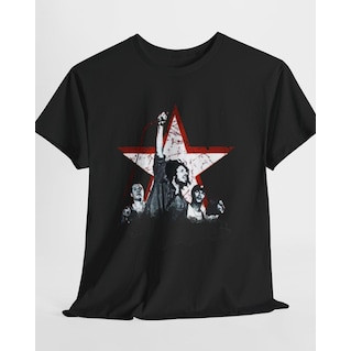 Camiseta Feminina Estampa Estrela com Personagens Moderna Confortável Estilosa Moda Feminina Casual