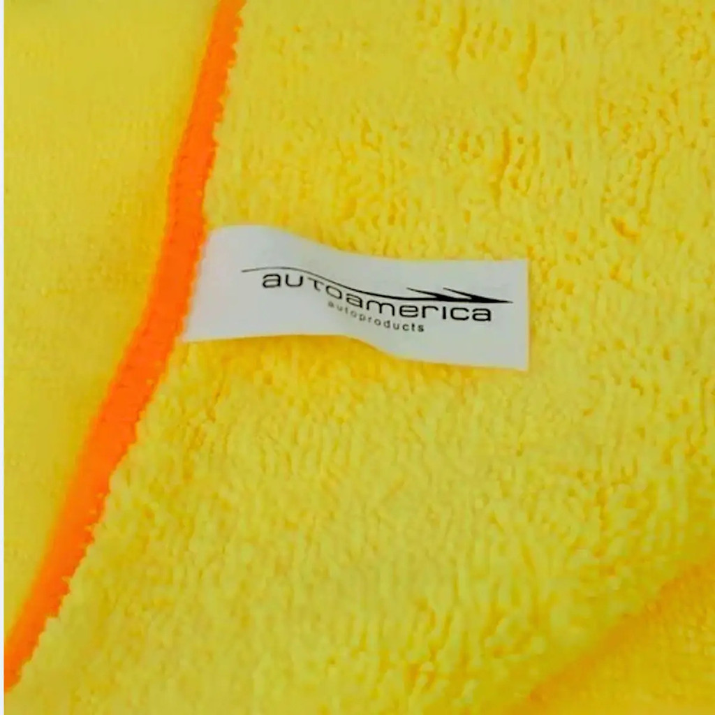 Kit 10 Flanelas Microfibra Premium 60x40 Amarela Autoamerica Amarelo — imagem 2 de 2