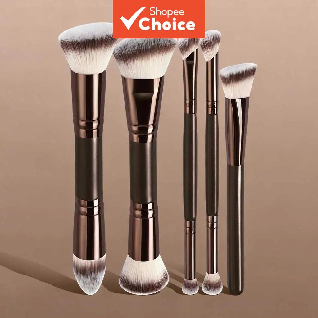 Conjunto De Ferramentas De Maquiagem Facial Profissional 4 5 6 Unidades Pincel De Contorno De Base Cônica Chanfrada De P