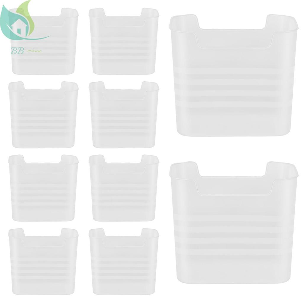 10 Pçs Geladeira Porta Lateral Recipiente De Armazenamento Organizador Caixa Para Alimentos Tempero Condimento Frutas Al