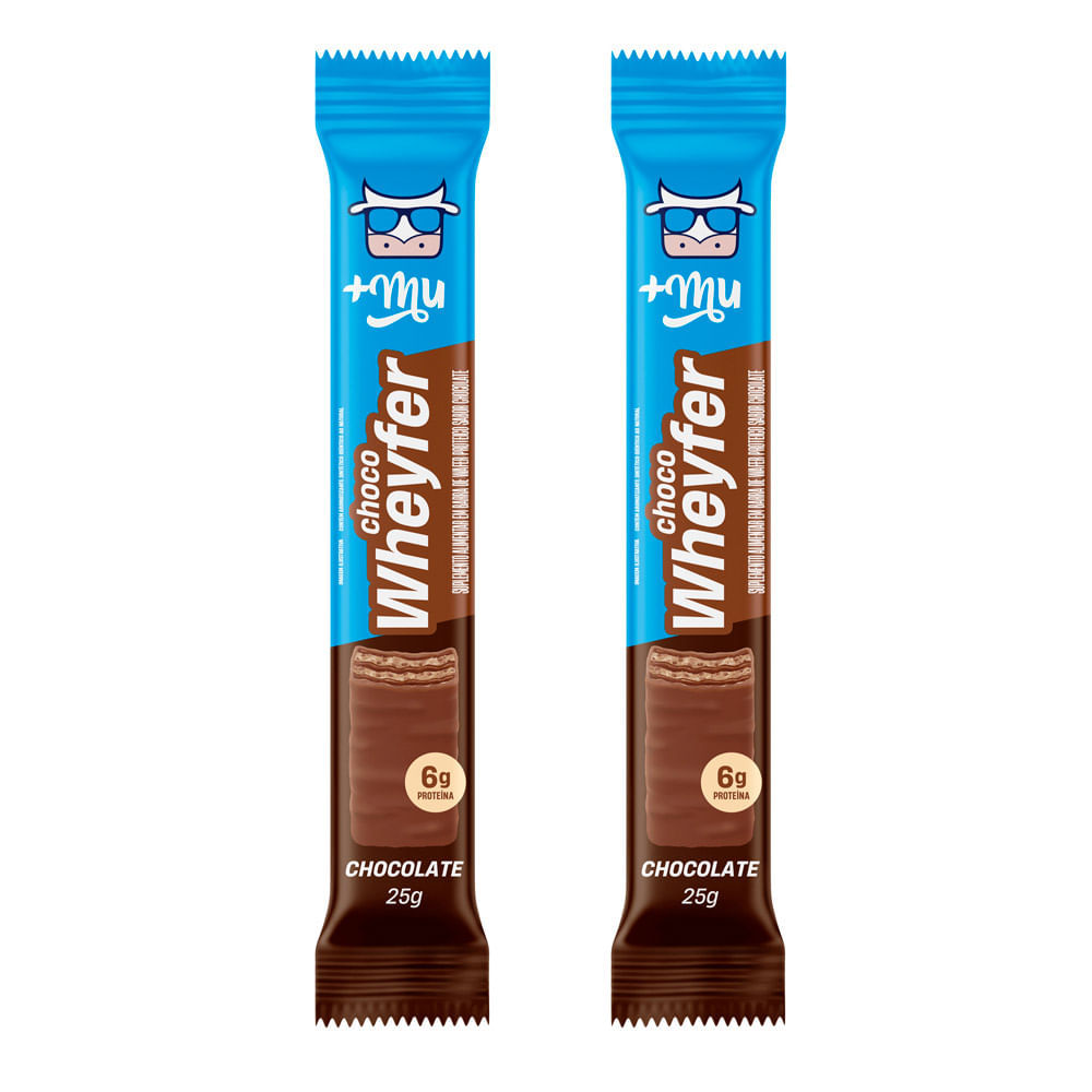 Kit 2 Choco Wheyfer Mais Mu Chocolate 25g