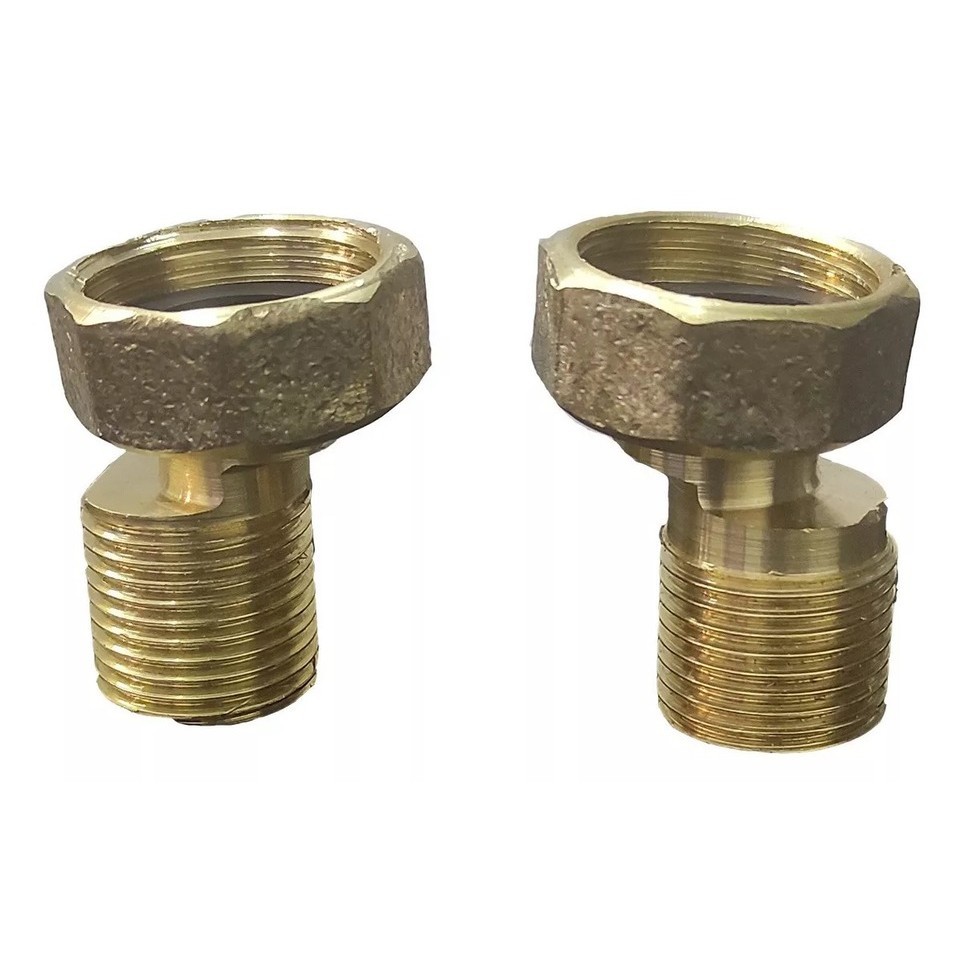 Kit 2 Excêntricos Para Reposição De Torneiras Misturador Parede Completo