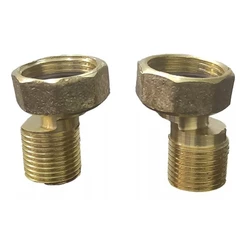 Kit 2 Excêntricos Para Reposição De Torneiras Misturador Parede Completo