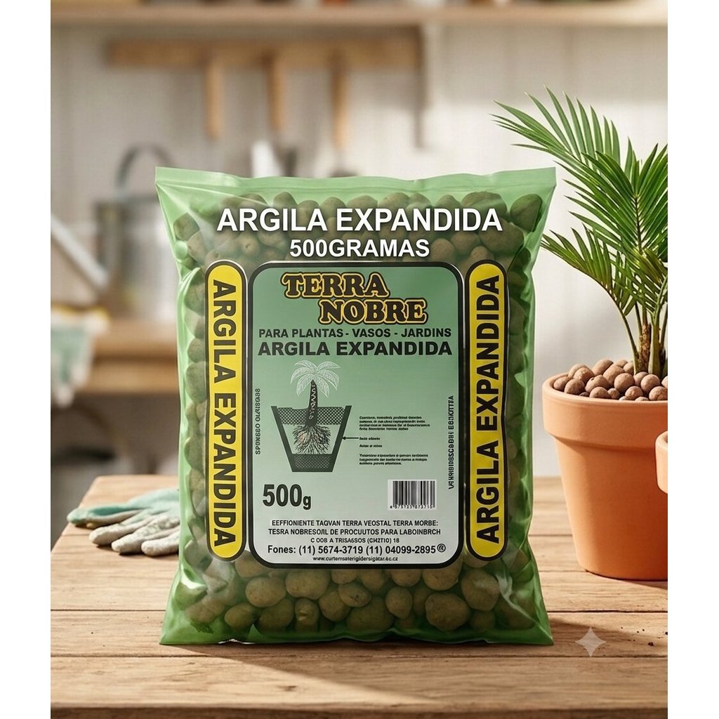 ARGILA EXPANDIDA PLANTAÇÃO TERRA NOBRE 500GRAMAS