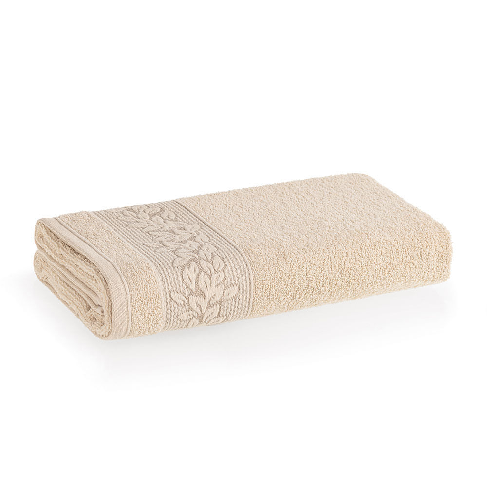 Toalha de Rosto 80x48cm Provence Bege Grão Karsten