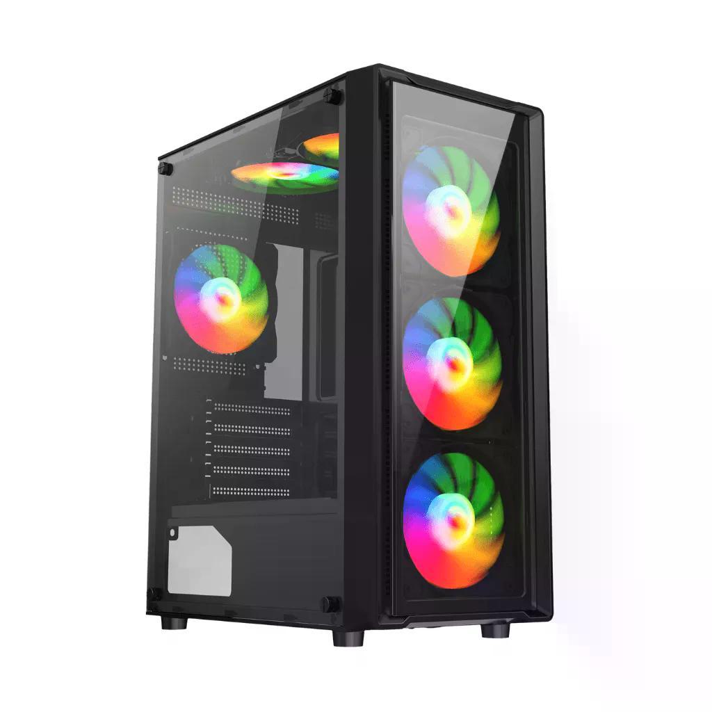 Gabinete Gamer Liketec Sigma, Mid Tower, Preto, Sem Fonte, Com 3 Fans, LC-AT-SIG