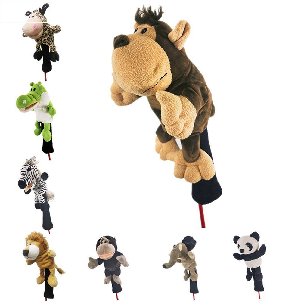 AUNLFI Animais Clube Headcover Cabeça Protetor Capas De Para Motorista Fairway Golf Club Capa