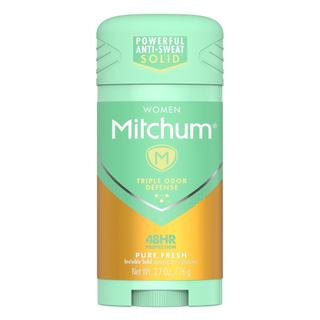 Desodorante Antitranspirante Sólido Invisível Mitchum para Mulheres, Defesa Tripla contra Odor, Pure Fresh, 2.7 oz 5466