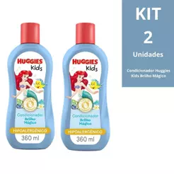 Kit 2 Condicionador Huggies Kids Brilho Mágico 360ml Cada Infantil