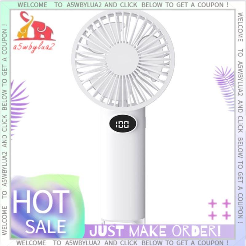 Ventilador Pequeno Portátil Com Display LCD Energia Eólica De 6 Velocidades Multiuso/Vertical