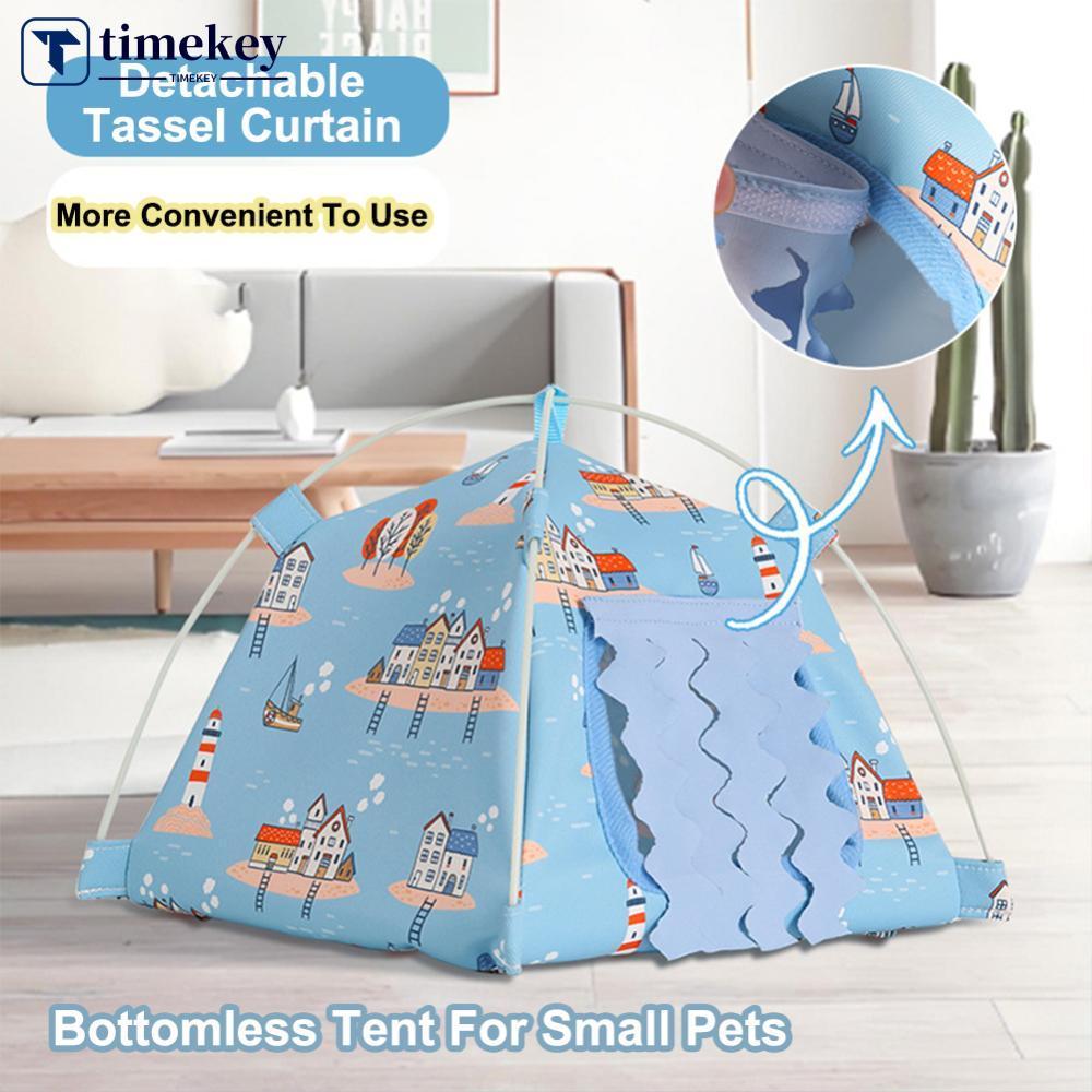 TIMEKEY Verão Respirável Sem Fundo Tenda Para Animais De Estimação Cabana Pequeno Animal Esconderijo Abrigo Hamster Coba