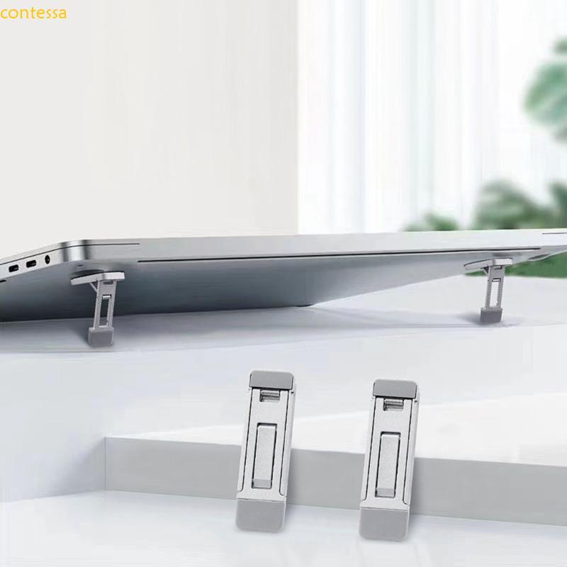 contessa 2 Peças Suporte Dobrável Para Laptop Portátil Notebook De Resfriamento Ajustável Universal Guia De