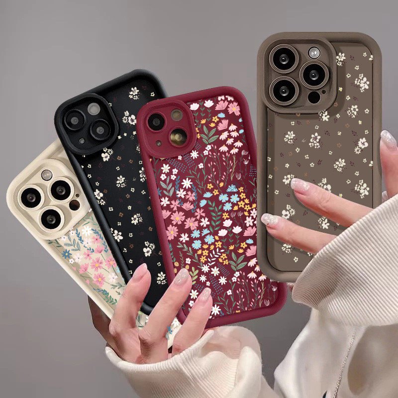 Capa Para Samsung Galaxy A54 A34 A14 A24 A05 A05S A52 A52S A32 A72 A04 A04E Caso Bonito Pequena Margarida Floral Silicon