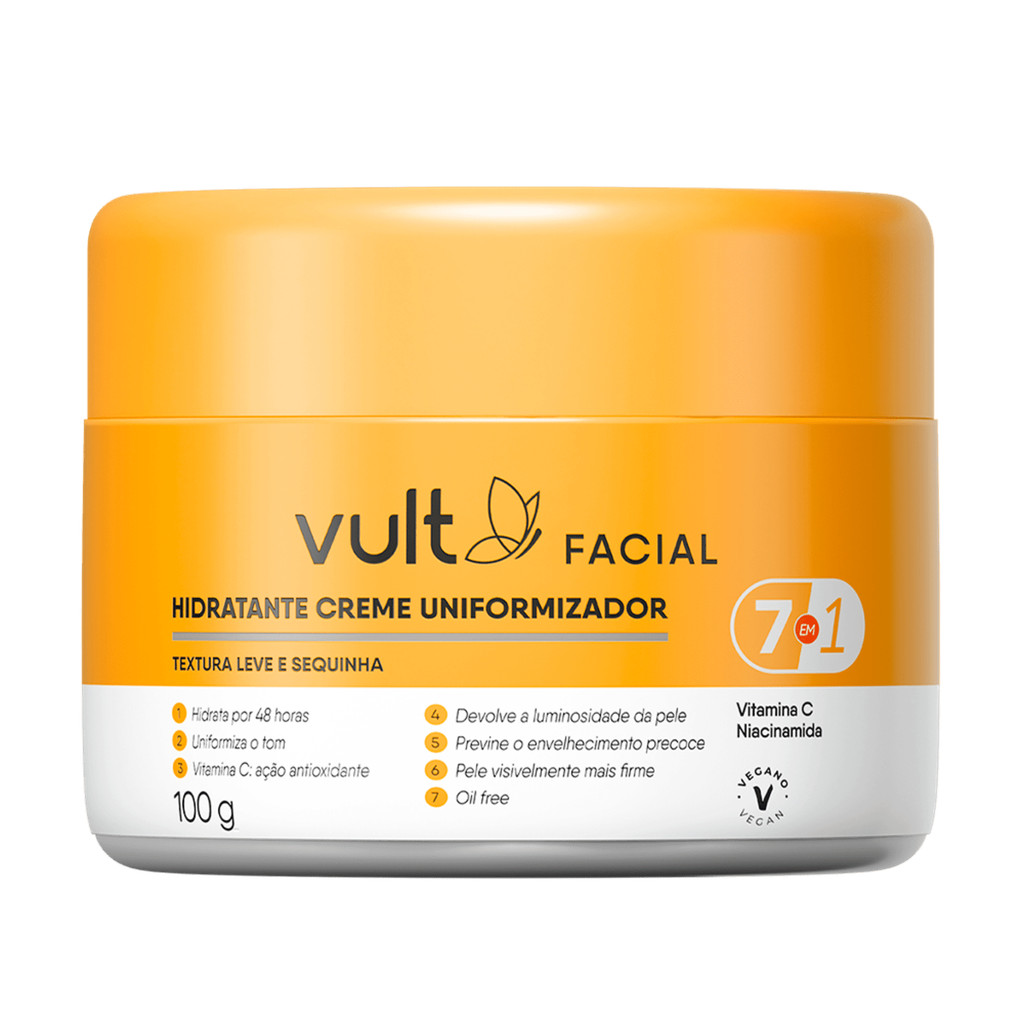 Vult Facial Creme Uniformizador - Hidratante Facial 100g
