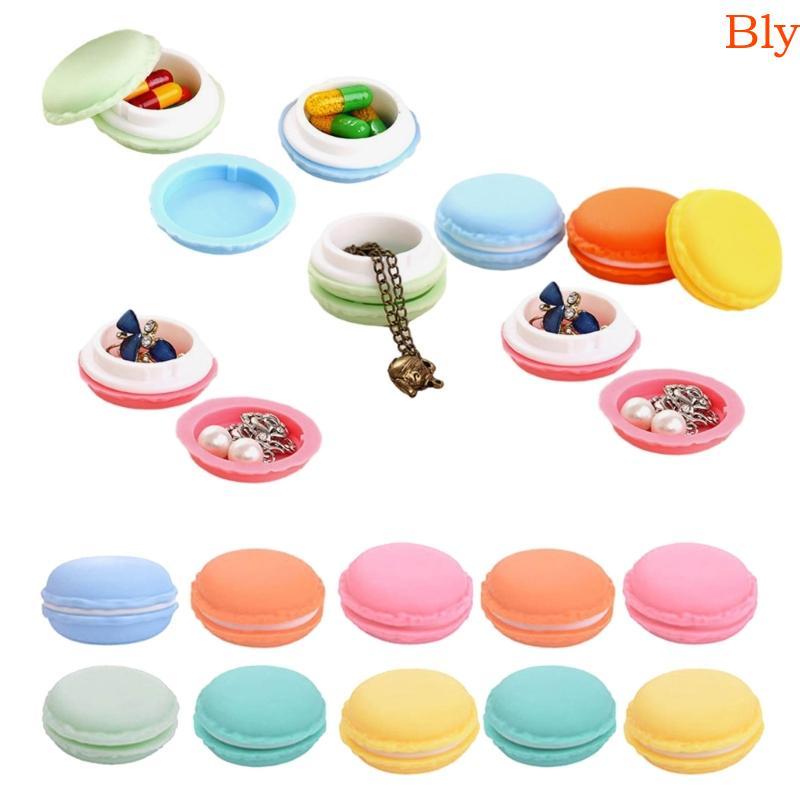 Bly Conjunto De 18 Caixas De Macaron Coloridas , Recipientes De Armazenamento Versáteis , Mini Organizador De Joias , Pe