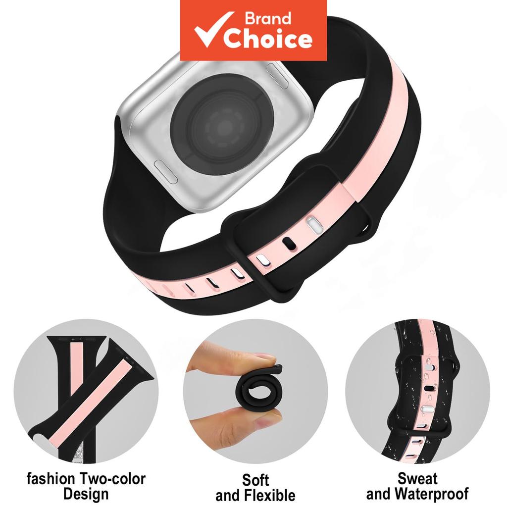 Pulseira Esportiva De Silicone Para Apple Watch Série 11 10 9 8 7 6 5 SE 3 2 IWatch Ultra 3 49 40 44 41 45 38 42 46mm