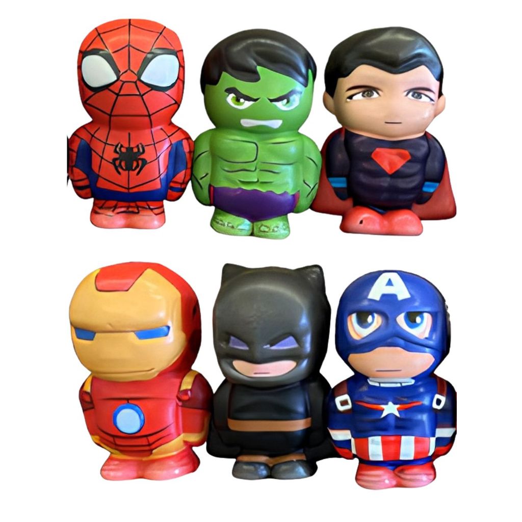 Squishy Anti Estresse Personagens Heróis Sensorial Infantil