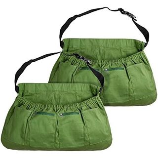 Avental De Colheita De Bacalhau Para Jardim , Ajustável Vegetais Com 4 Bolsos Jardineiros , Escolha Capina De Frutas