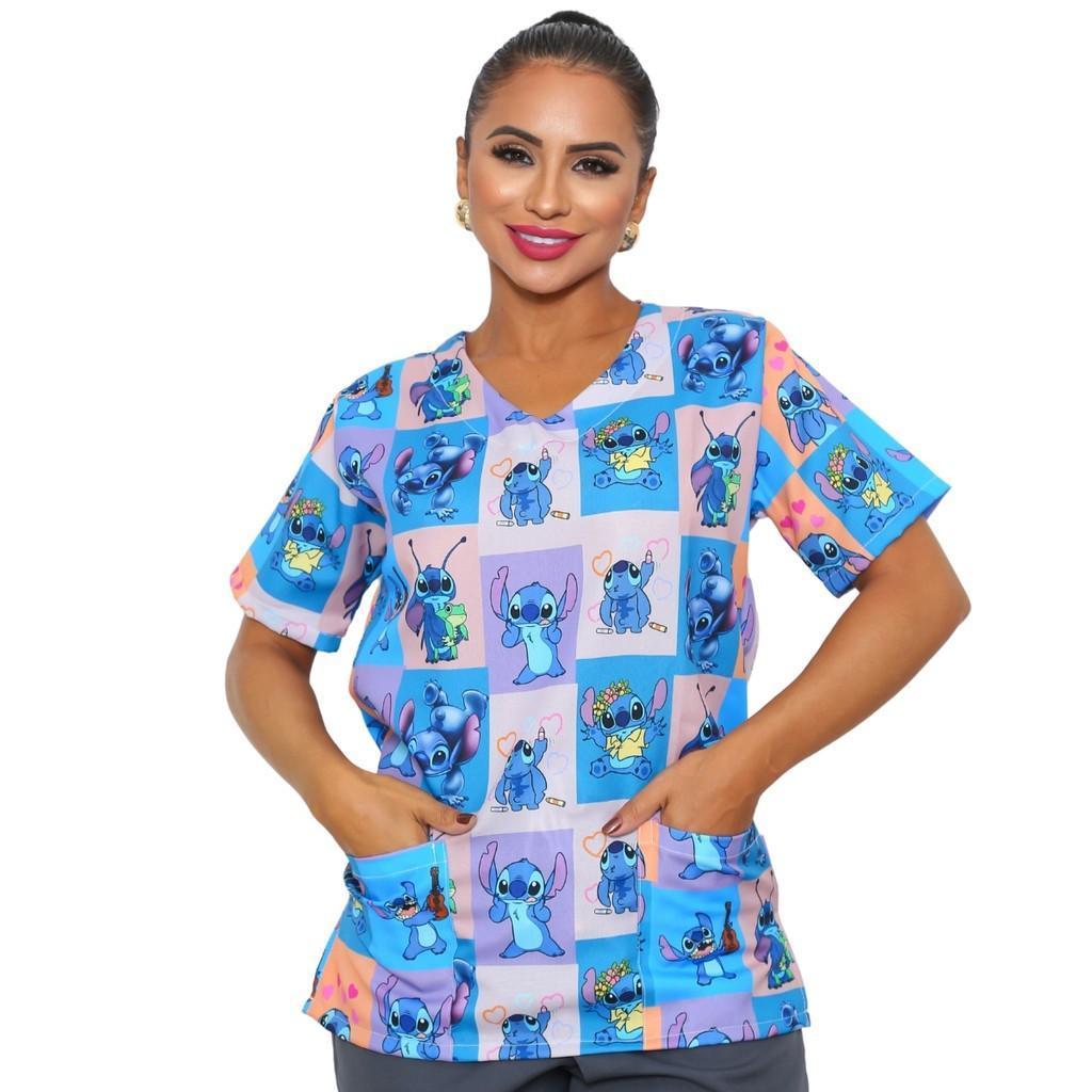 Uniforme Feminino Bata Oxford Lisa e Estampada QU