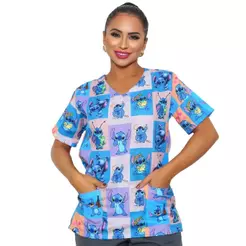 Uniforme Feminino Bata Oxford Lisa e Estampada QU