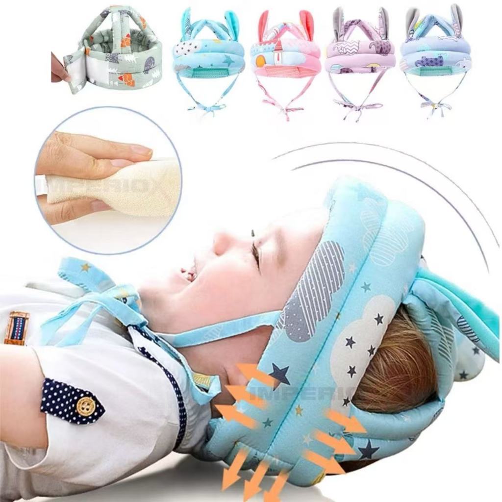 Chapéu De Proteção Ajustável Anti-Colisão Capacete De Segurança Para Bebês Andar Anticolisão Ajustável Proteção 360°