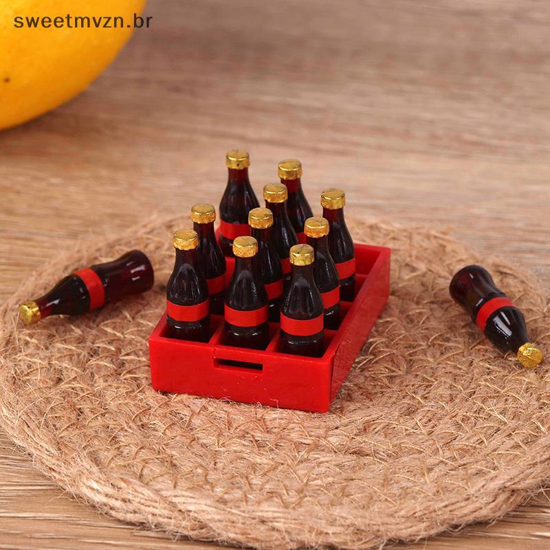 sweetmvzn Uma Dúzia De Modelo De Comida Em Miniatura Bebida Casa De Bonecas 1 : 12 Acessórios Para Brinquedo BR