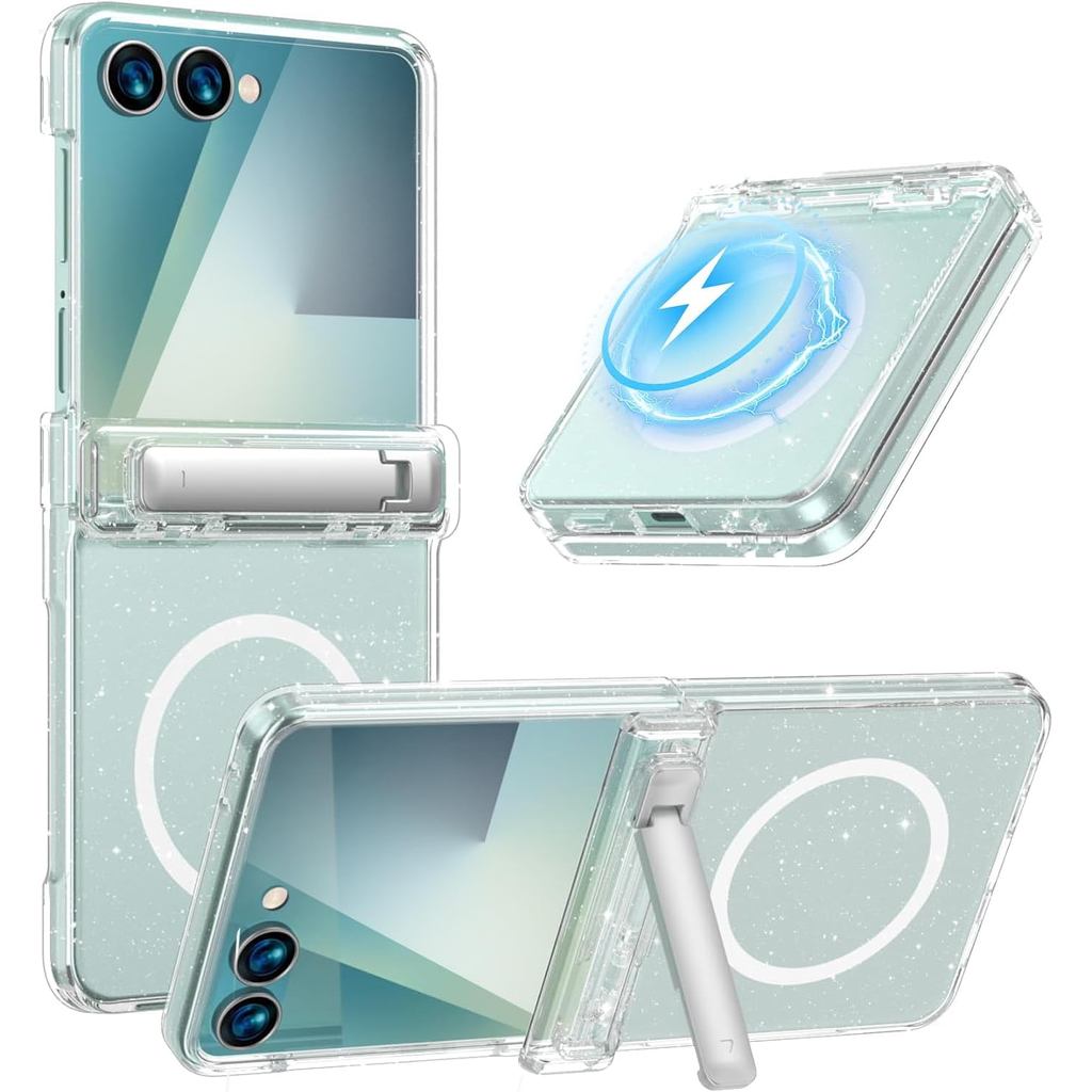 Capa Transparente NINKI para Samsung Galaxy Z Flip 7 com Protetor de Tela, [Comp