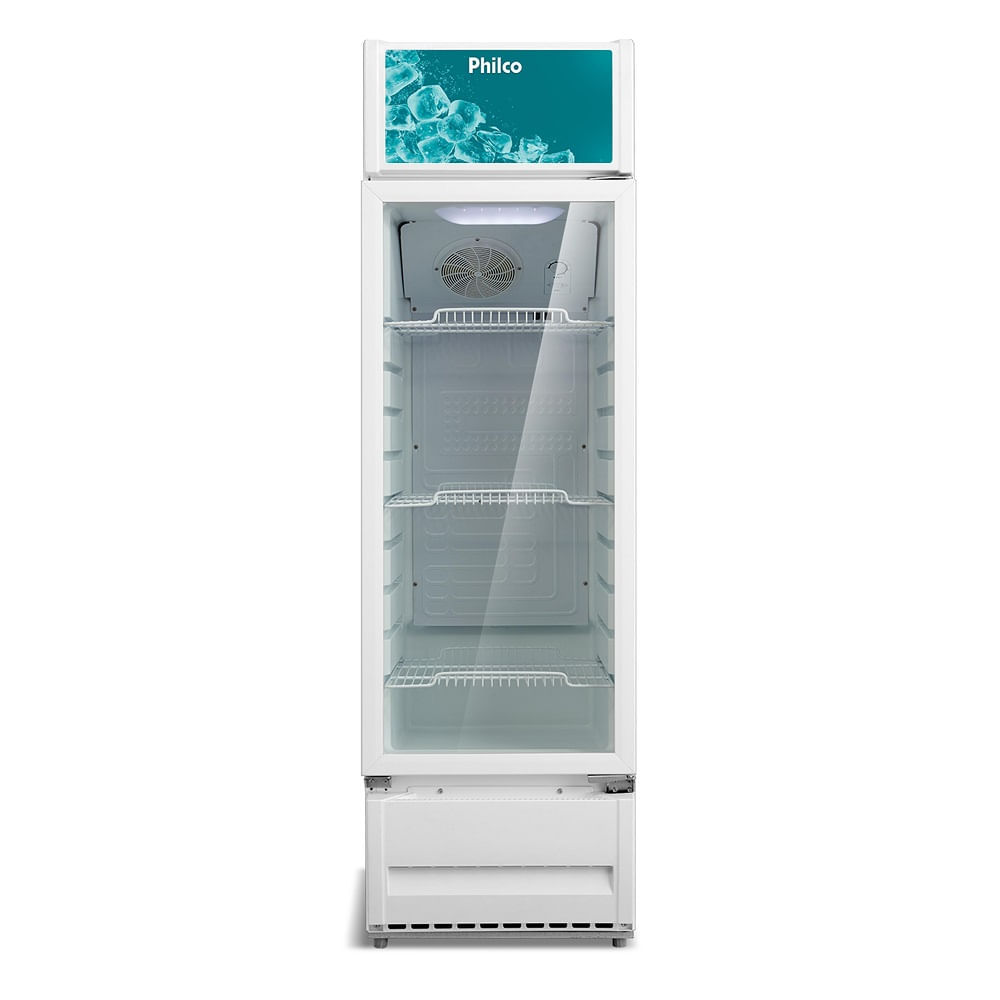 Expositor Vertical Philco 309 Litros Porta de Vidro Branco PRE319 – 220 Volts