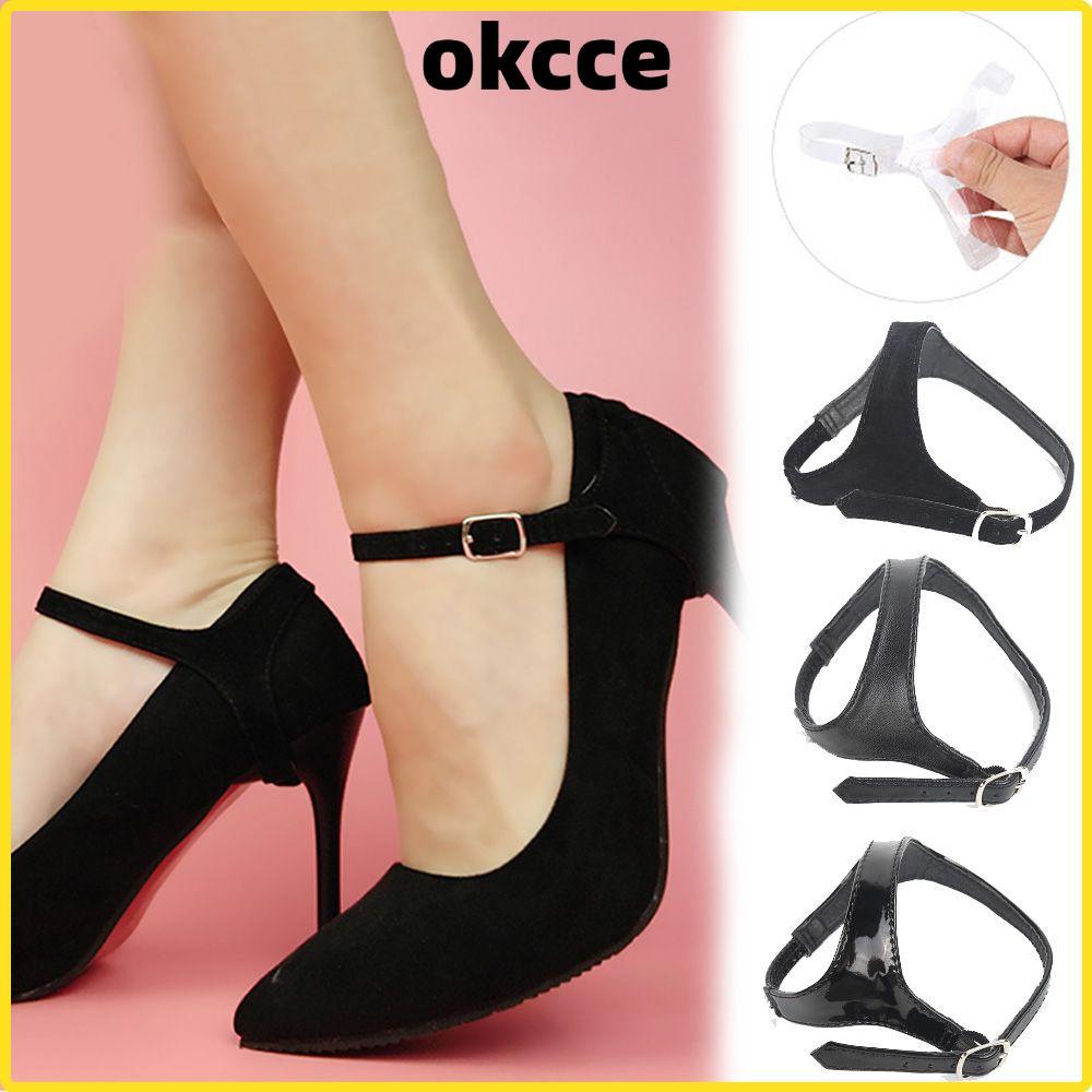 OKCCE Pacote Cadarço Mulheres Sapatos Banda Salto Alto Ajustável Segurando