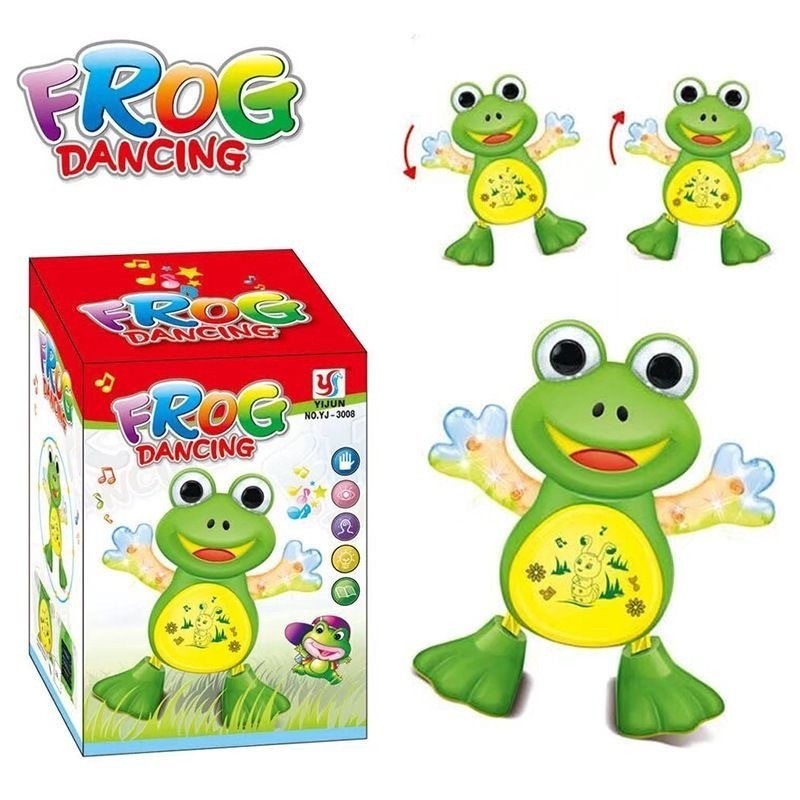 Sapo Dangante Brinquedo Musical Anda Mexe Luz E Som Brinquedo Sapo Sapinho Dangarino